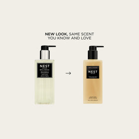 NEST New York Himalayan Salt & Rosewater Hand Soap bottle close-up