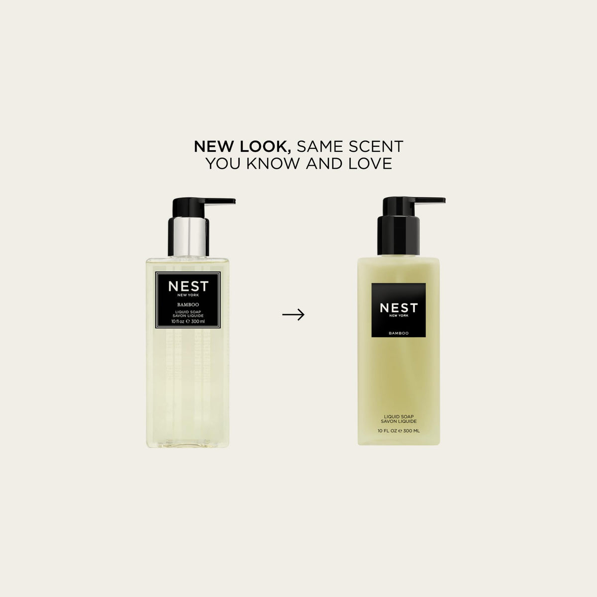 NEST New York Liquid Soap Bamboo bottle with pump