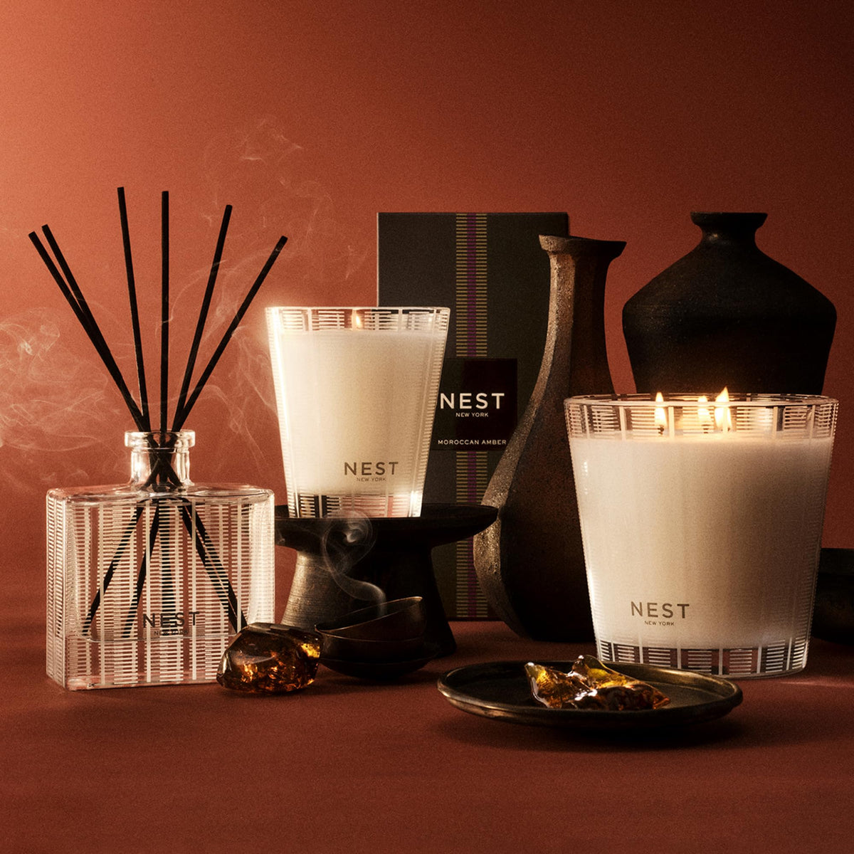 NEST New York Liquid Soap Moroccan Amber in lifestyle setting