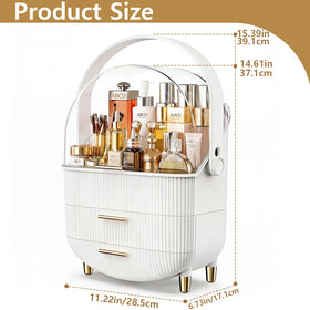 NestOrganix Makeup Organizer side view showing compartments