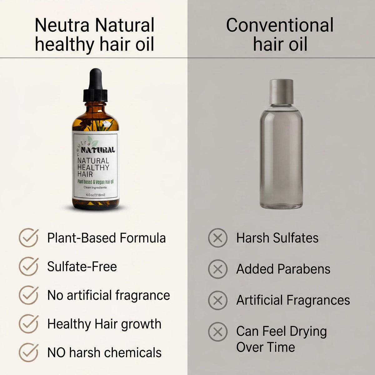 Neutra Natural Rosemary Hair Growth Oil application on scalp