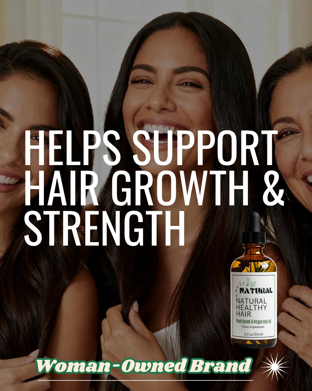 Neutra Natural Rosemary Hair Growth Oil bottle side view