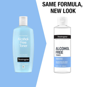Neutrogena Alcohol-Free Gentle Facial Toner 8oz bottle side view
