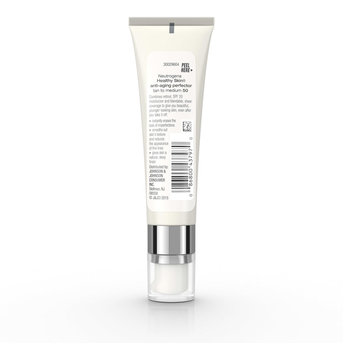 Neutrogena Anti-Aging Perfector Tinted Facial Moisturizer texture on hand