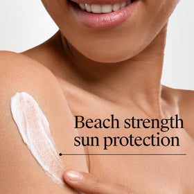 Neutrogena Beach Defense Sunscreen Lotion SPF 30 bottle with cap
