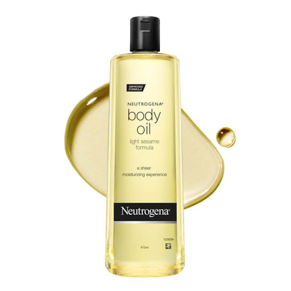 Neutrogena Body Oil Light Sesame Formula 16 fl. oz front view