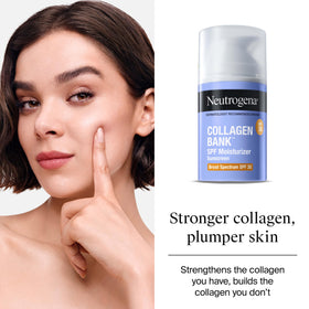 Neutrogena Collagen Bank Moisturiser back view showing ingredients