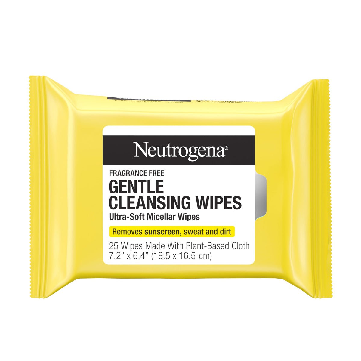 Neutrogena Gentle Facial Cleansing Wipes 25 ct front view