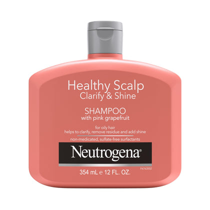Neutrogena Healthy Scalp Pink Grapefruit Shampoo bottle front view