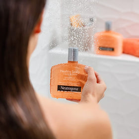 Neutrogena Healthy Scalp Shampoo and Conditioner packaging with ingredients list