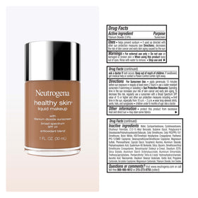 Neutrogena Healthy Skin Liquid Foundation Deep Olive 530W application on model