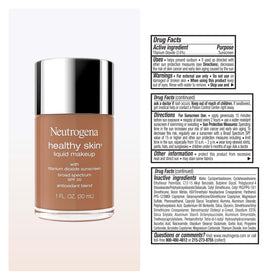 Neutrogena Healthy Skin Liquid Foundation Golden 510N in natural light