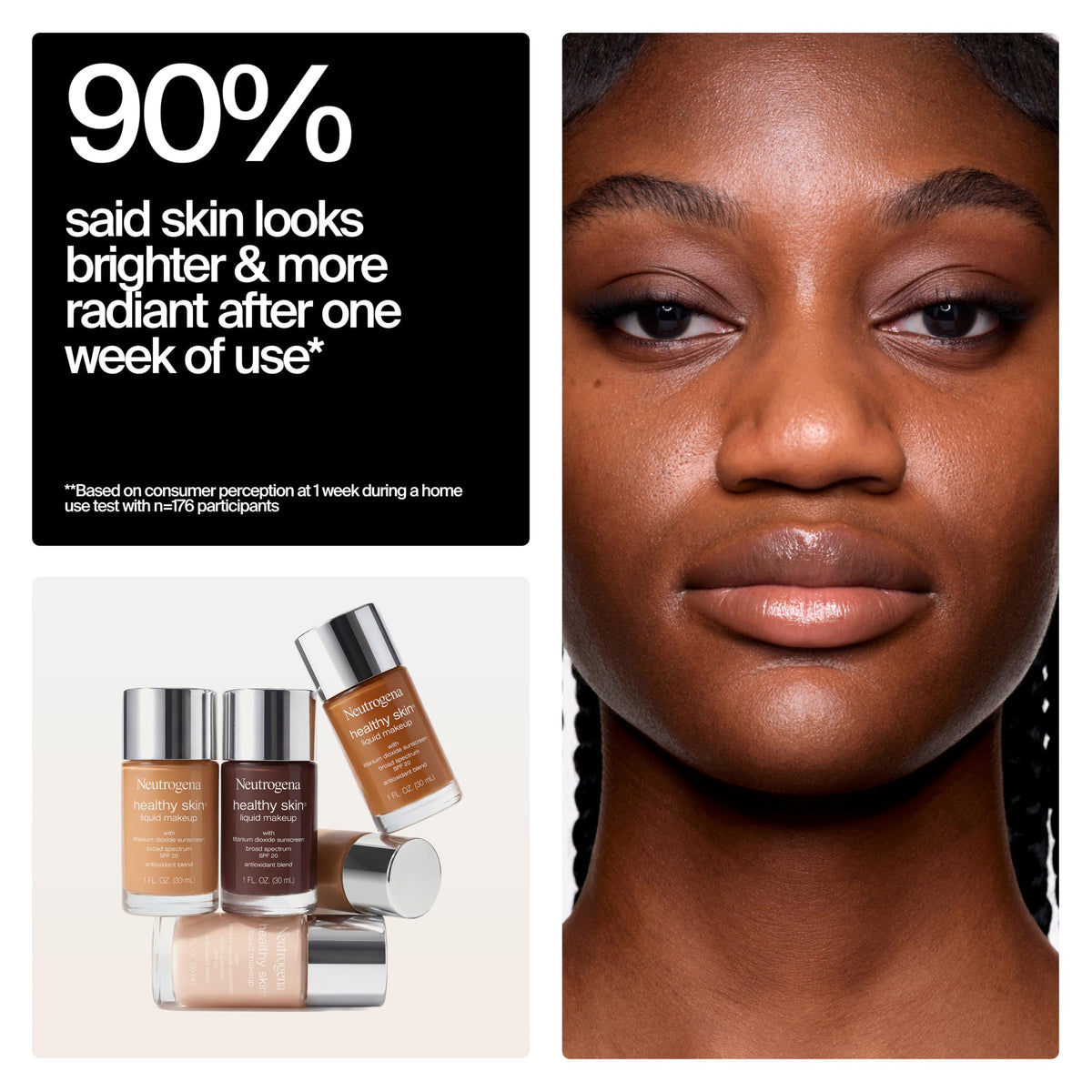 Neutrogena Healthy Skin Liquid Foundation Shell 100C in packaging