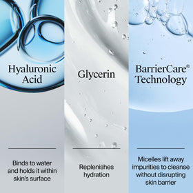 Neutrogena Hydro support Face Wash 16 Fl Oz bottle on a bathroom counter