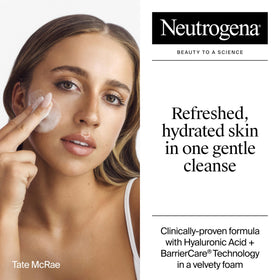 Neutrogena Hydro support Face Wash 16 Fl Oz bottle side view