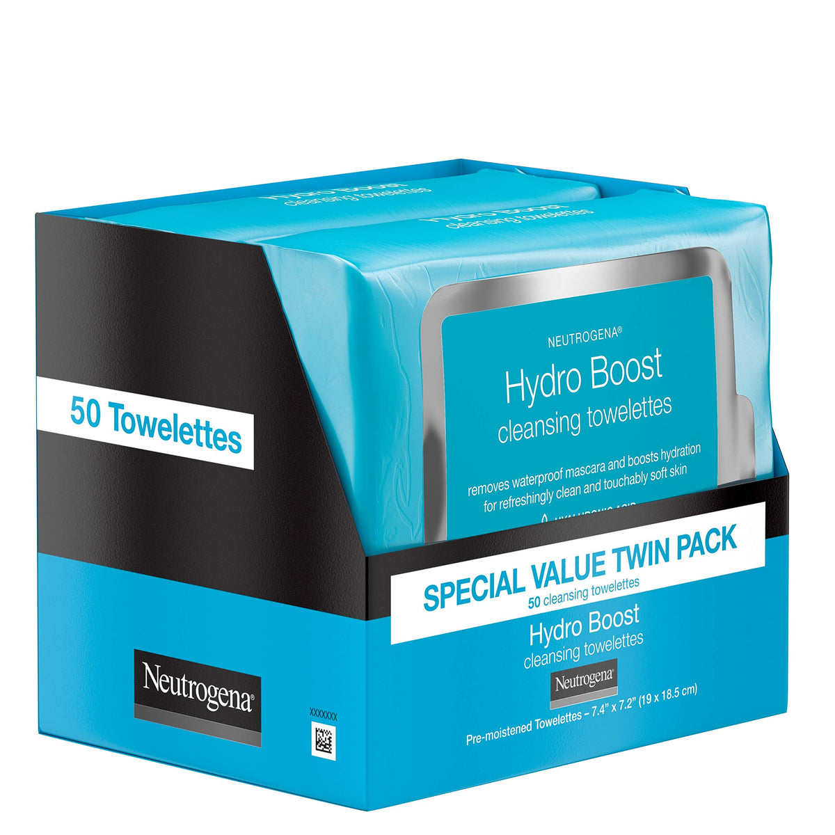 Neutrogena Hydro support Facial Cleansing Wipes close-up of a single wipe