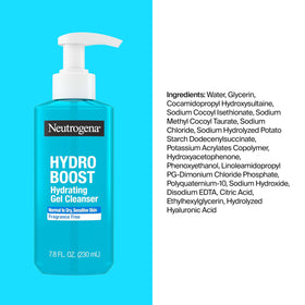 Neutrogena Hydro support Gel Cleanser lathering on wet skin