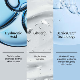 Neutrogena Hydro support Gel Cleanser with a soft towel and water