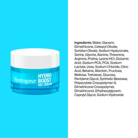 Neutrogena Hydro support Gel Cream 0.5 fl oz in a skincare routine