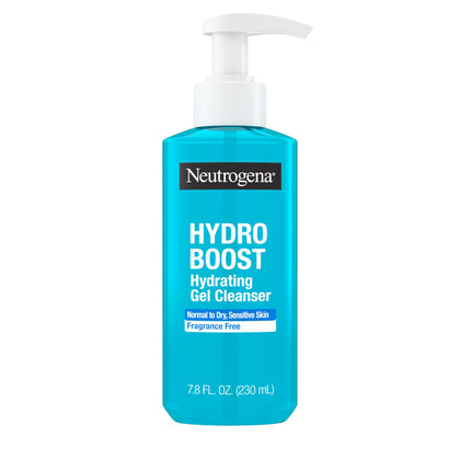 Neutrogena Hydro support Hydrating Gel Cleanser front view, 7.8 fl. oz