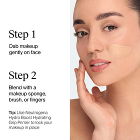 Neutrogena Hydro support Hydrating Tint Foundation Buff 30 swatch
