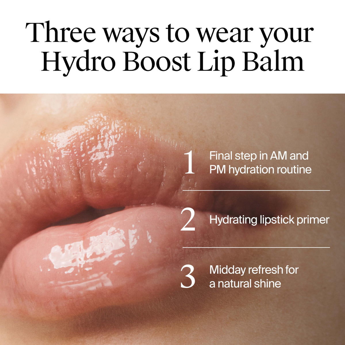 Neutrogena Hydro support Lip Balm displayed with other beauty products