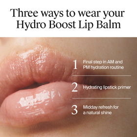 Neutrogena Hydro support Lip Balm displayed with other beauty products