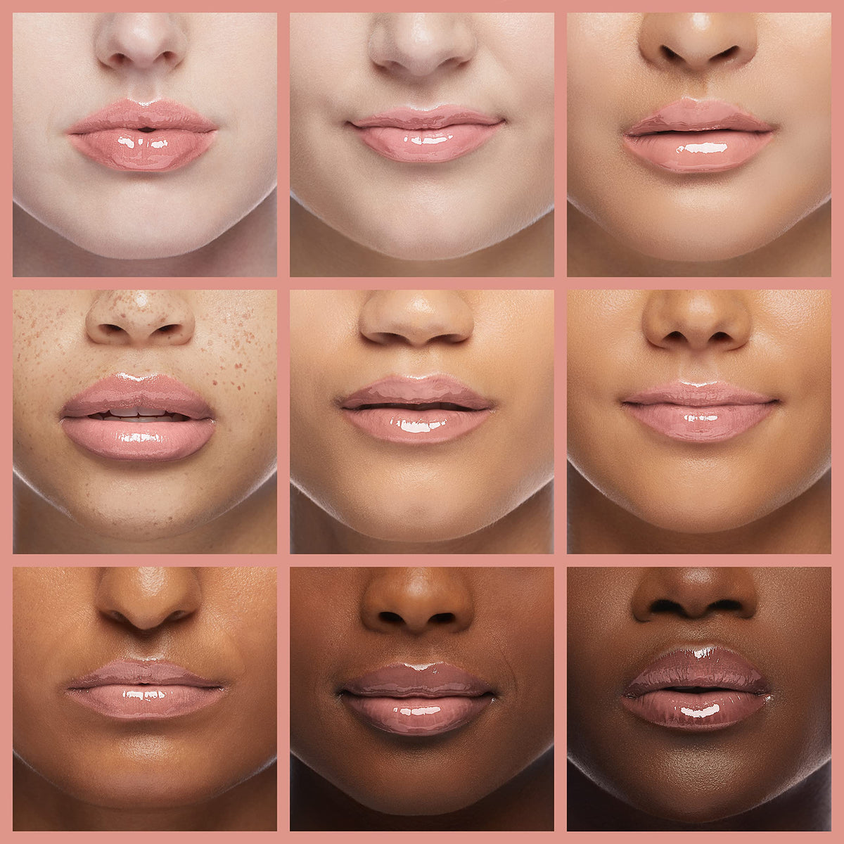 Neutrogena Hydro support Lip Gloss Ballet Pink swatch on skin