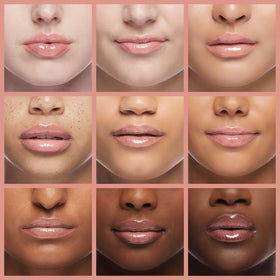 Neutrogena Hydro support Lip Gloss Ballet Pink swatch on skin