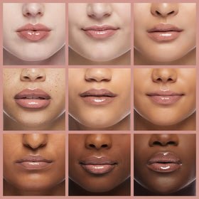 Neutrogena Hydro support Lip Gloss Berry Brown in natural light