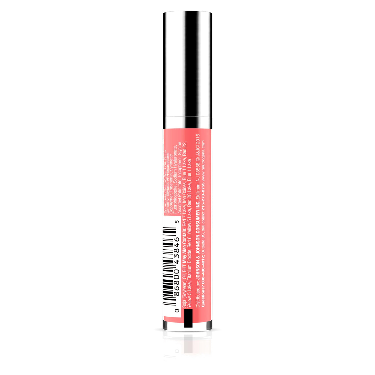 Neutrogena Hydro support Lip Gloss Flushed Coral in makeup bag