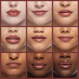 Neutrogena Hydro support Lip Gloss Pink Mocha on lips