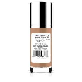 Neutrogena Hydro support Tint Foundation 115 Cocoa applied to model's face