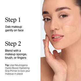 Neutrogena Hydro support Tint Foundation 50 Soft Beige packaging