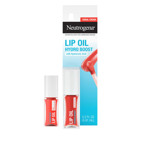 Neutrogena Hydro support Tinted Lip Oil Coral Crush tube with cap