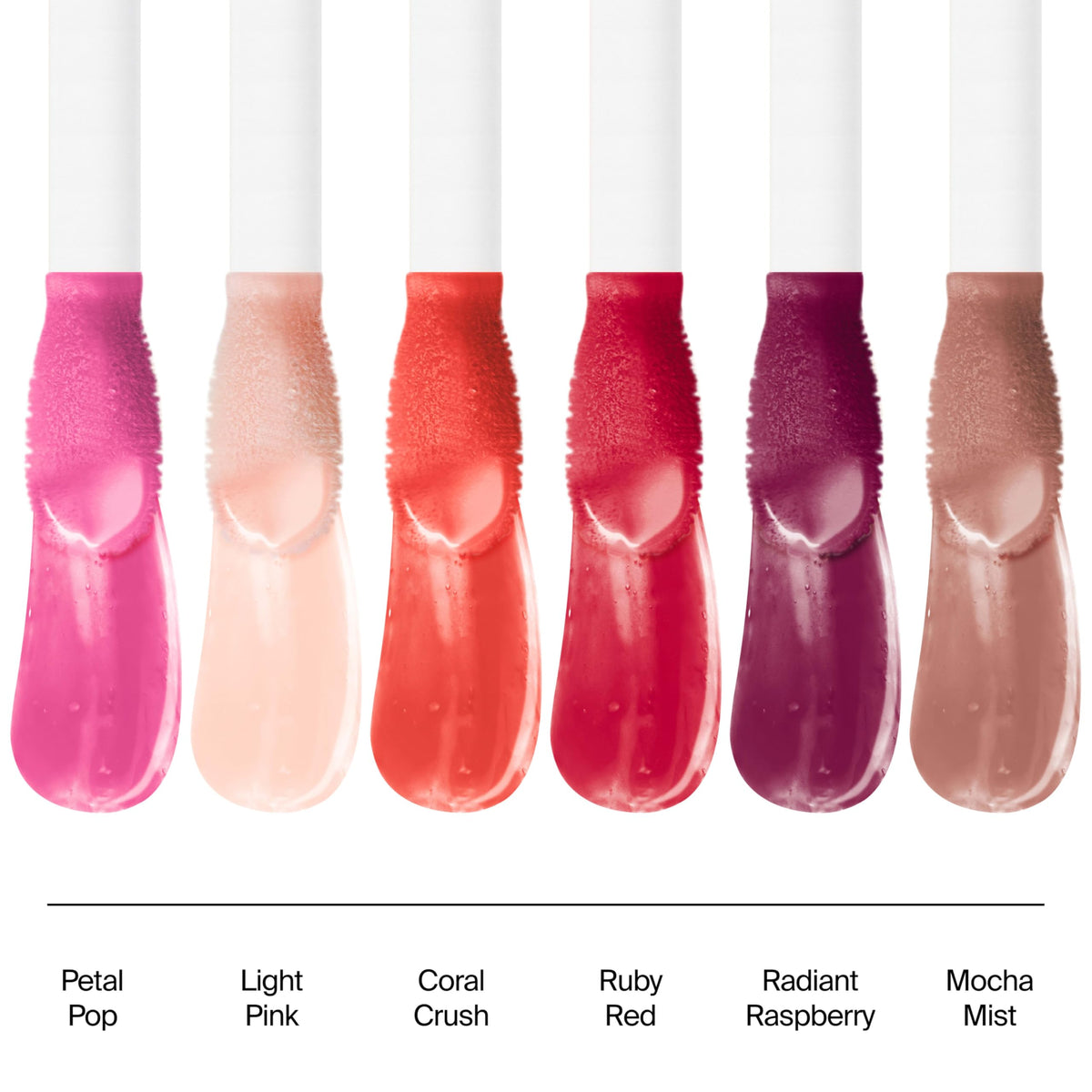 Neutrogena Hydro support Tinted Lip Oil Petal Pop applied to lips