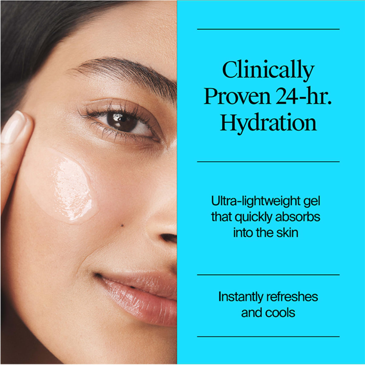 Neutrogena Hydro support Water Gel Moisturiser texture close-up