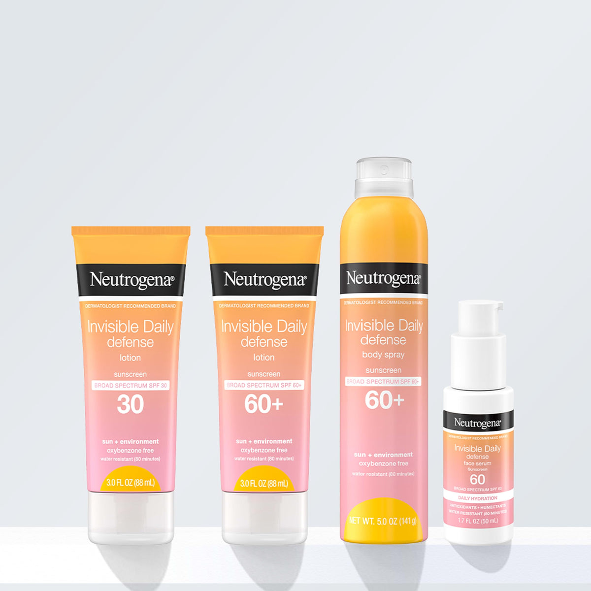 Neutrogena Invisible Daily Defense Sunscreen Lotion SPF 60+ packaging
