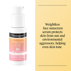Neutrogena Invisible Defense Face Serum SPF 60 back view