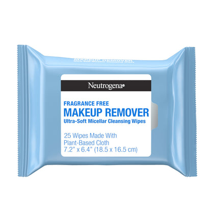Neutrogena Makeup Remover Wipes 25 Ct front view