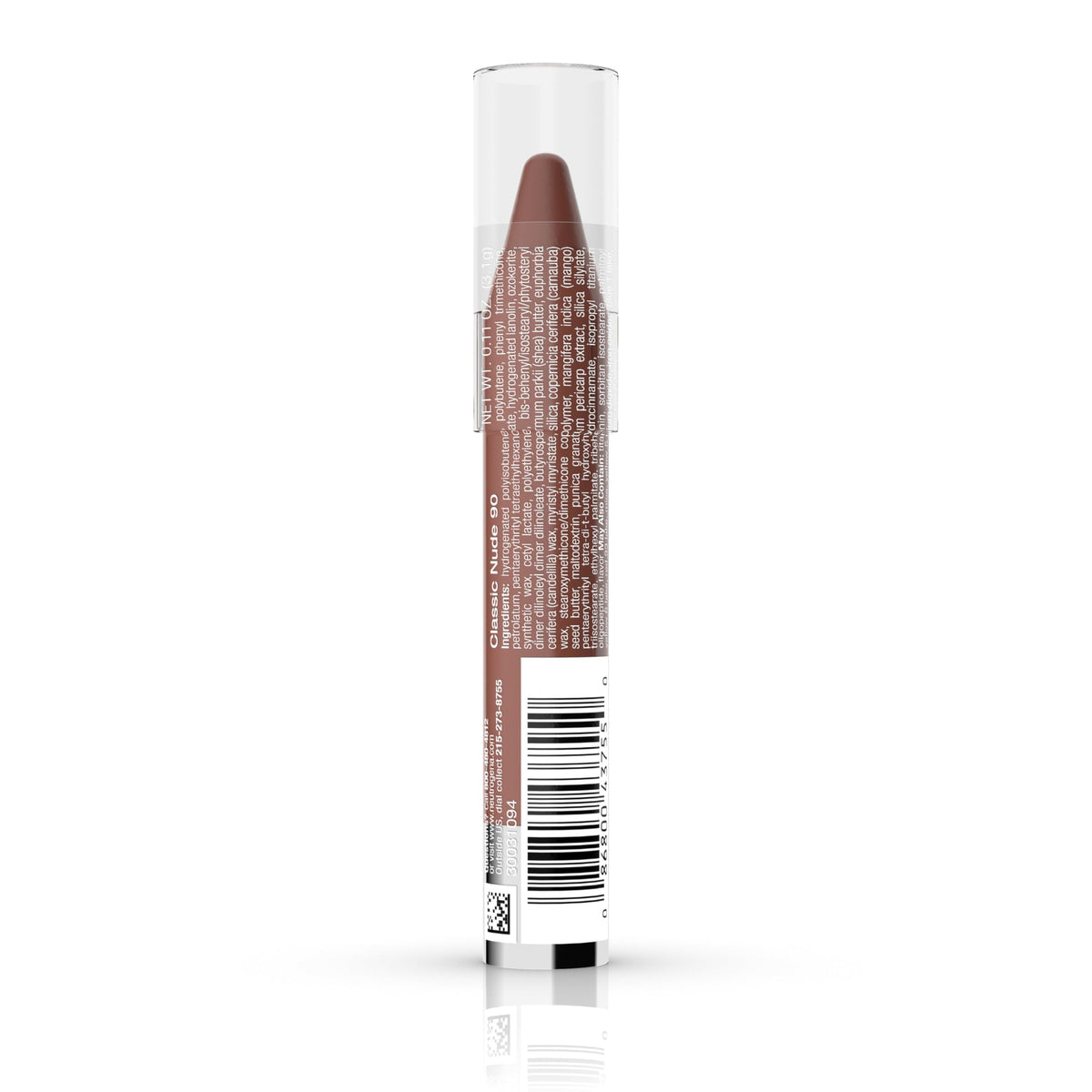 Neutrogena MoistureSmooth Color Stick Classic Nude application on lips