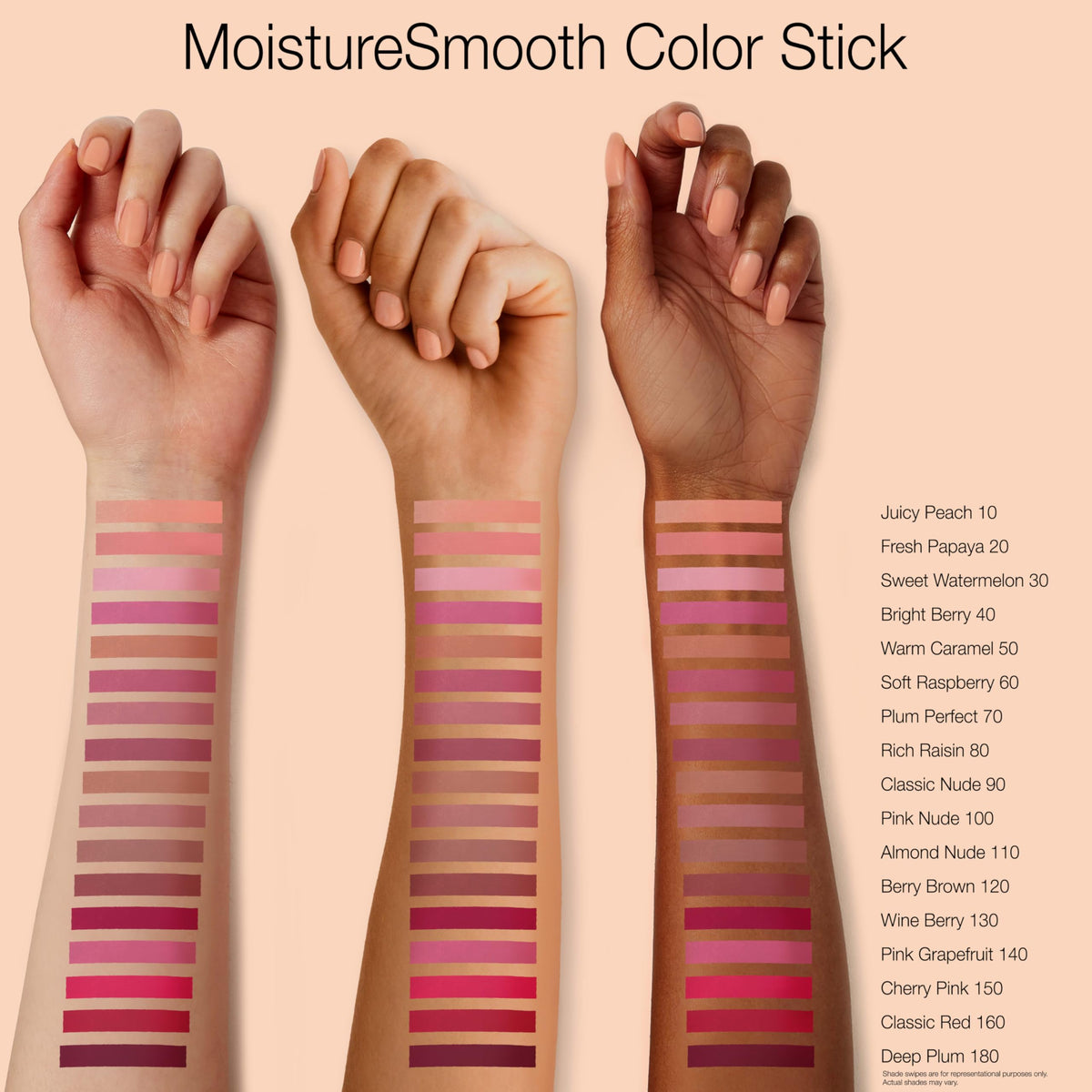 Neutrogena MoistureSmooth Color Stick Classic Nude twist-up design