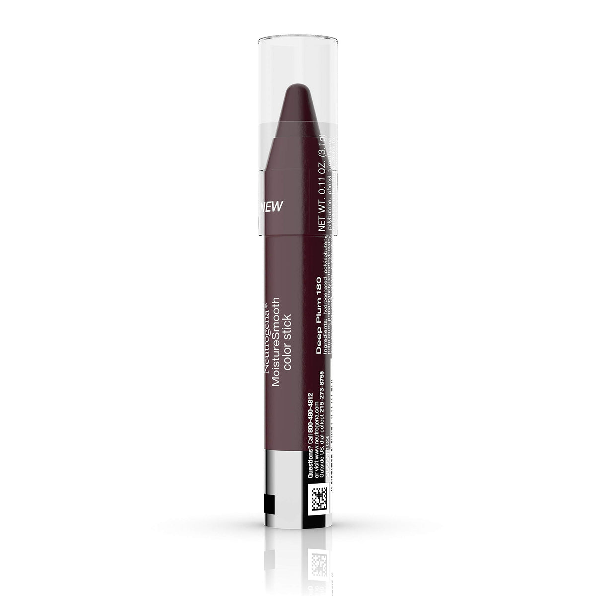 Neutrogena MoistureSmooth Color Stick Deep Plum swatch on skin