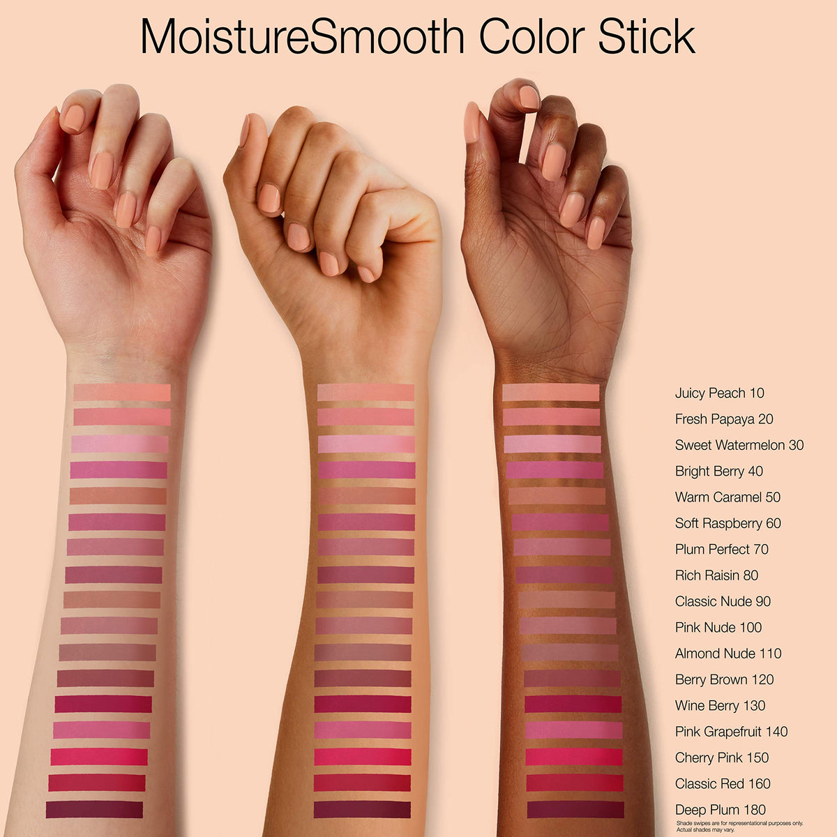 Neutrogena MoistureSmooth Color Stick Deep Plum twist-up design