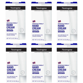 Neutrogena Norwegian Formula Hand Cream six 2 oz tubes front view