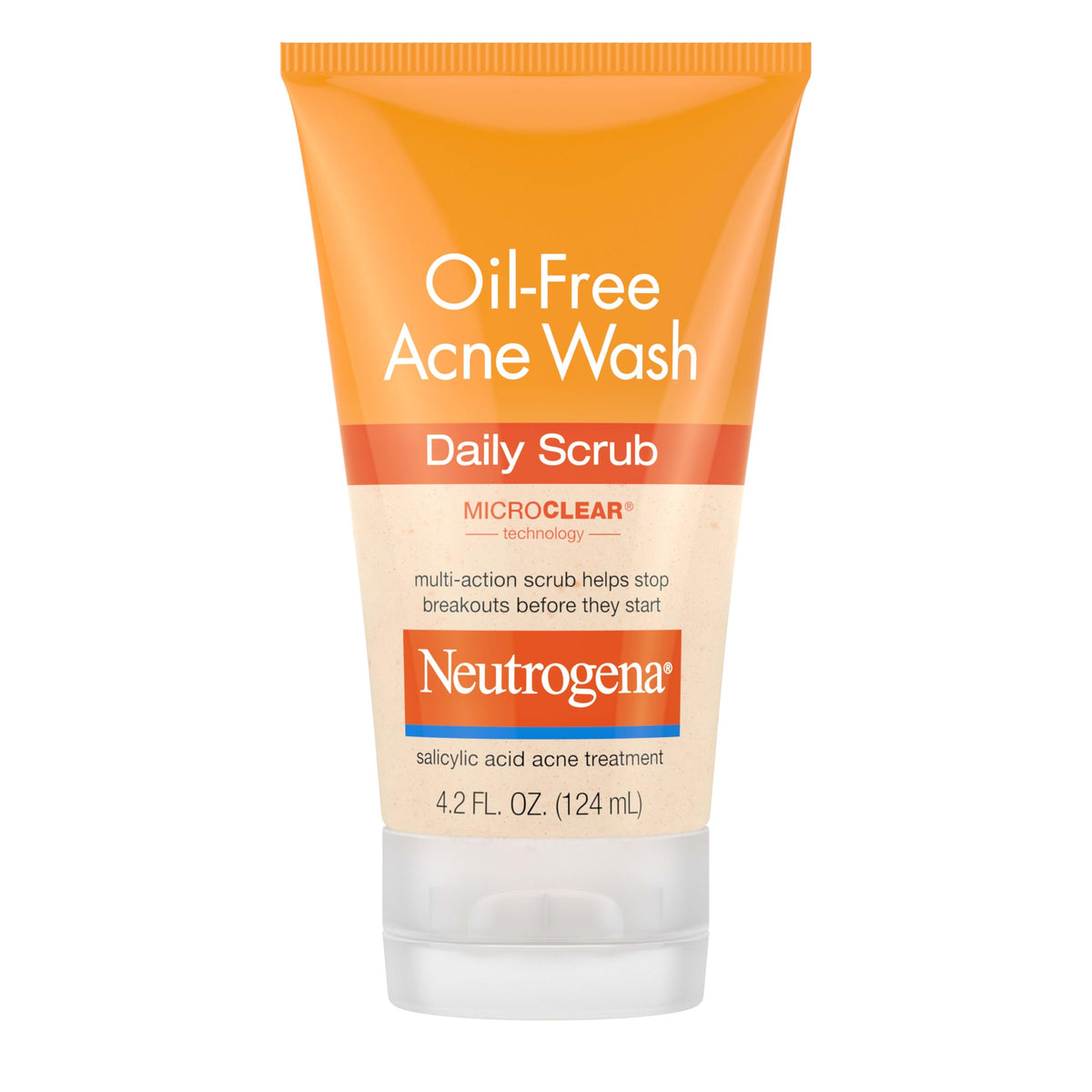 Neutrogena Oil-Free Acne Face Scrub 4.2 oz front view
