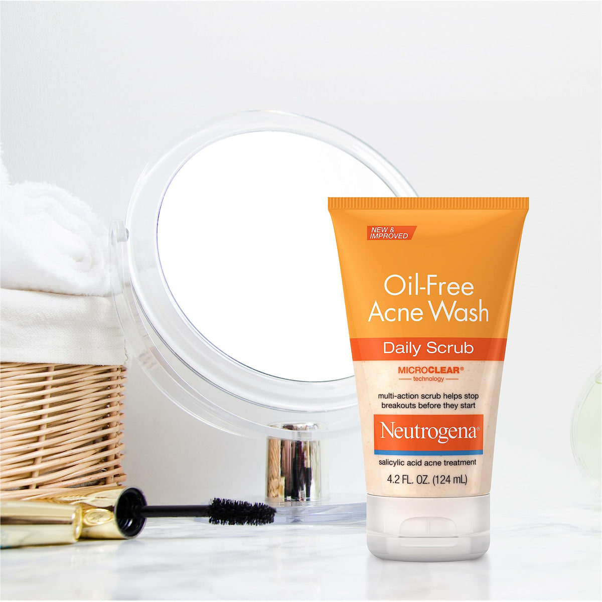 Neutrogena Oil-Free Acne Face Scrub 4.2 oz packaging