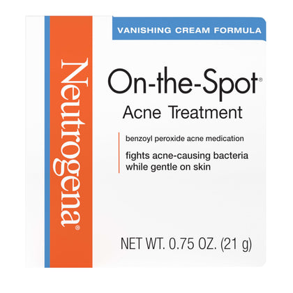Neutrogena On-The-Spot Acne Spot Cream 0.75 oz front view