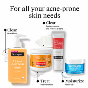 Neutrogena Rapid Clear Acne Pads in a skincare routine