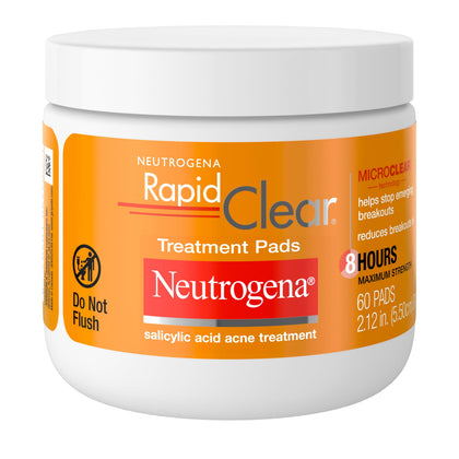 Neutrogena Rapid Clear Acne Pads packaging front view
